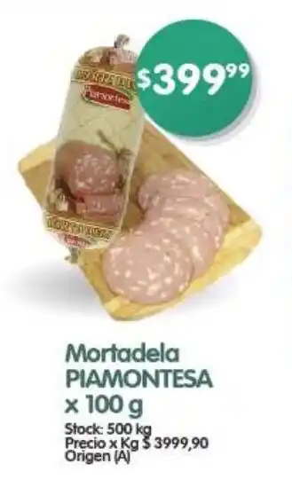 Supermercados Buenos Días Mortadela PIAMONTESA x 100 g oferta