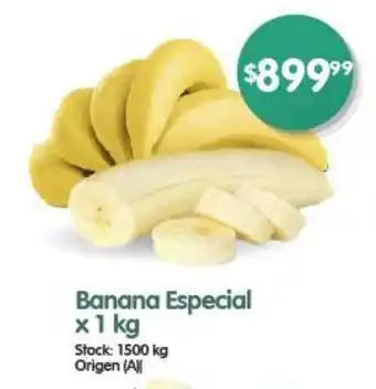 Supermercados Buenos Días Banana Especial x 1 kg oferta