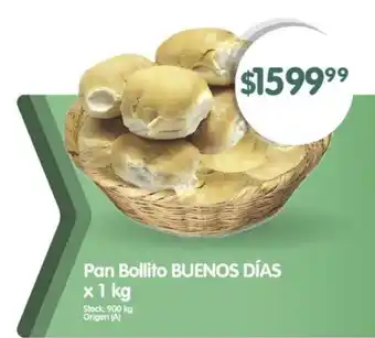 Supermercados Buenos Días Pan Bollito BUENOS DÍAS x 1 kg oferta