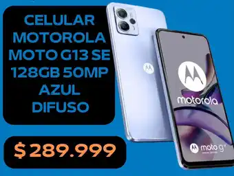 CELULAR MOTOROLA MOTO G13 SE 128GB 50MP AZUL DIFUSO