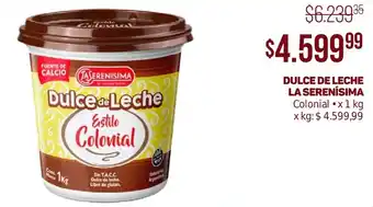 Makro DULCE DE LECHE LA SERENÍSIMA Colonial x 1 kg oferta