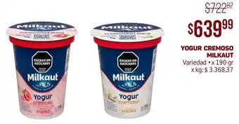Makro YOGUR CREMOSO MILKAUT variedad x 190 gr oferta