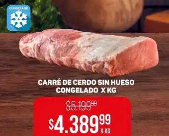 Makro CARRÉ DE CERDO SIN HUESO CONGELADO X KG oferta