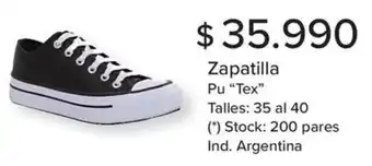 Carrefour Zapatilla Talles: 35 al 40 oferta