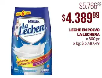 Makro LECHE EN POLVO LA LECHERA x 800 gr oferta