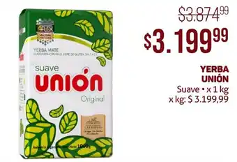 Makro YERBA UNIÓN Suave x 1kg oferta