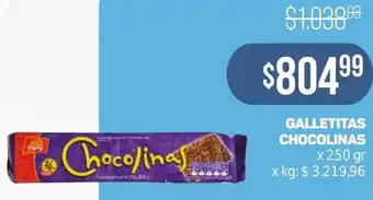 Makro GALLETITAS CHOCOLINAS x 250gr oferta