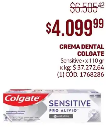 Makro CREMA DENTAL COLGATE Sensitive x 110gr oferta