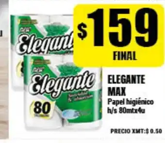 Supermayorista Vital Elegante Max Papel higiénico h/s 80mtx4u oferta