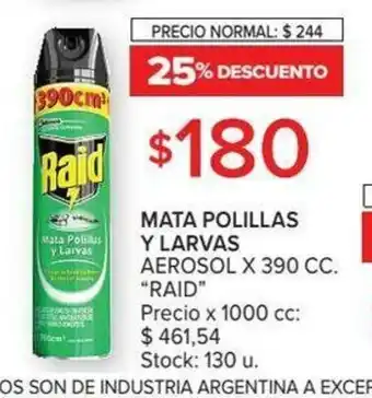 Carrefour Raid Mata Polillas Y Larvas Aerosol x 390 cc oferta