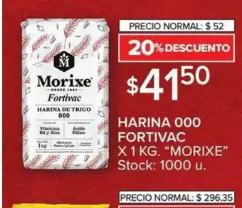 Carrefour Morixe Harina 000 Fortivac x 1 kg oferta