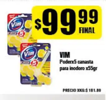 Supermayorista Vital Vim Poderx5 canasta para inodoro x55gr oferta