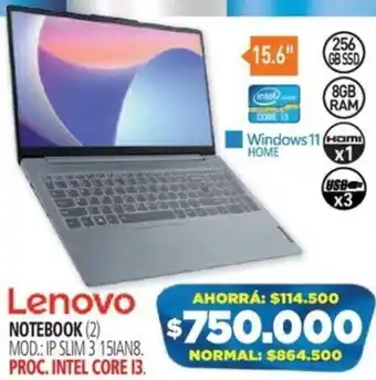 Lenovo NOTEBOOK PROC. INTEL CORE 13