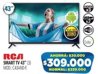 Casa del Audio RCA SMART TV 43" oferta