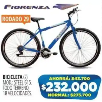 Casa del Audio FIORENZA BICICLETA STEEL 615 oferta