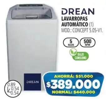 Casa del Audio DREAN LAVARROPAS AUTOMÁTICO CONCEPT 5.05-V1 oferta
