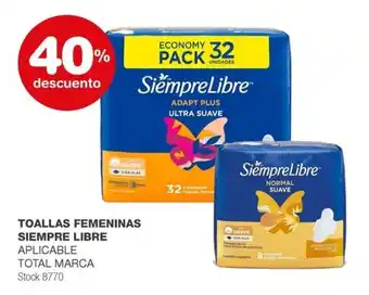 Atomo Conviene TOALLAS FEMENINAS SIEMPRE LIBRE oferta