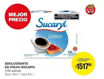 Atomo Conviene EDULCORANTE EN POLVO SUCARYL (100 sobres) oferta