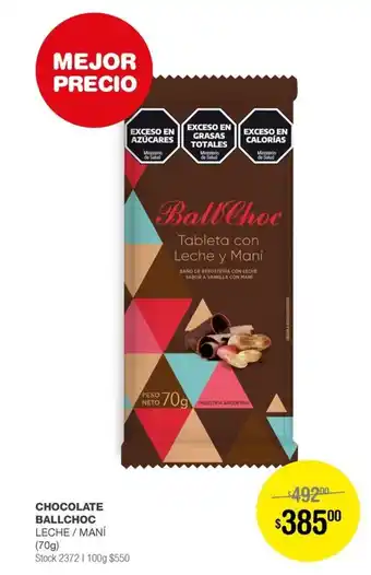 Atomo Conviene CHOCOLATE BALLCHOC LECHE / MANÍ (70g) oferta