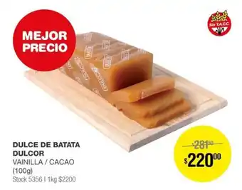 Atomo Conviene DULCE DE BATATA DULCOR VAINILLA / CACAO (100g) oferta