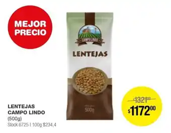 Atomo Conviene LENTEJAS CAMPO LINDO (500g) oferta