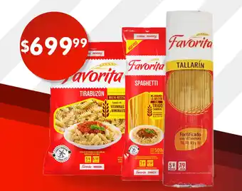 Supermercados Buenos Días Fideos FAVORITA toda la variedad de cortes x 500 g oferta