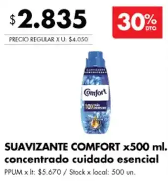 Disco SUAVIZANTE COMFORT x500 ml. oferta