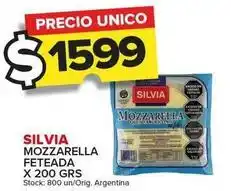 Carrefour Maxi Silvia - mozzarella feteada oferta