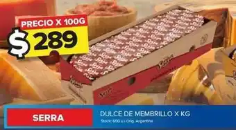 Carrefour Maxi Serra - dulce de membrillo oferta