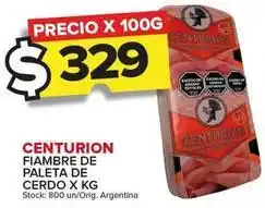 Carrefour Maxi Centurion - fiambre de paleta de cerdo oferta