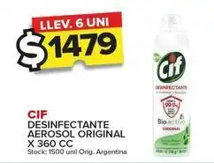 Carrefour Maxi Cif - desinfectante aerosol original oferta