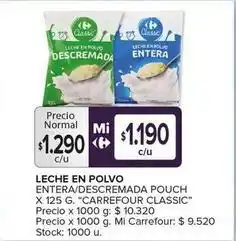 Carrefour Maxi Carrefour - classic leche en polvo oferta