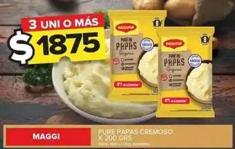 Carrefour Maxi Maggi - pure papas cremoso oferta