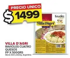 Carrefour Maxi Villa d'agri - ravioles cuatro quesos oferta