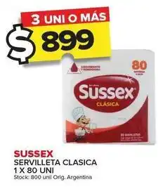 Carrefour Maxi Sussex - servilleta clasica oferta