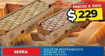 Carrefour Maxi Serra - dulce de batata oferta