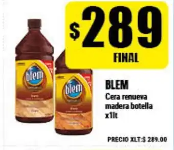 Supermayorista Vital Blem Cera renueva madera botella x1lt oferta