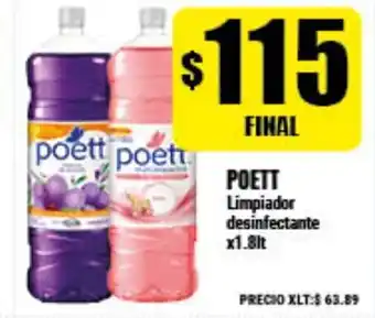 Supermayorista Vital Poett Limpiador desinfectante x1.8lt oferta