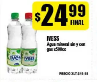 Supermayorista Vital Ivess Agua mineral sin y con gas x500cc oferta
