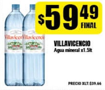 Supermayorista Vital Villavicencio Agua mineral x1.5lt oferta