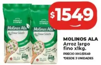 Supermayorista Vital MOLINOS ALA Arroz largo fino x 1kg oferta