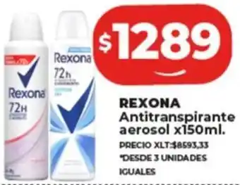 Supermayorista Vital REXONA Antitranspirante aerosol x 150ml oferta