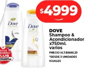 Supermayorista Vital DOVE Shampoo & Acondicionador x 750ml oferta