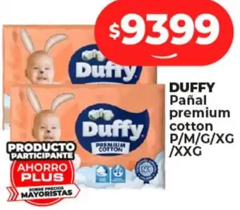 Supermayorista Vital DUFFY Pañal premium cotton P/M/G/XG /XXG oferta