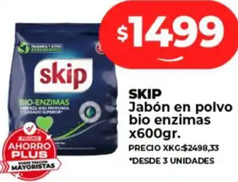 Supermayorista Vital SKIP Jabón en polvo bio enzimas x 600gr oferta