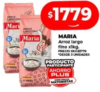 Supermayorista Vital MARIA Arroz largo fino x 1kg oferta
