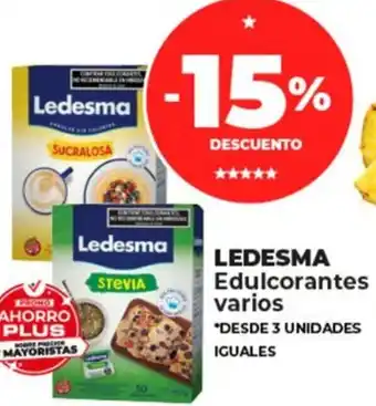 Supermayorista Vital LEDESMA Edulcorantes varios oferta