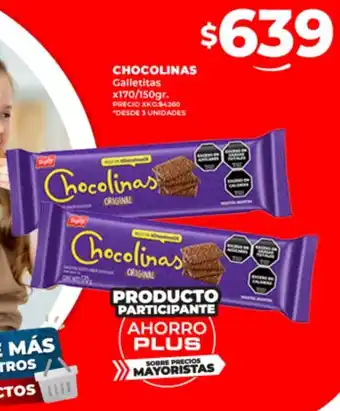 Supermayorista Vital CHOCOLINAS Galletitas x170/150gr oferta