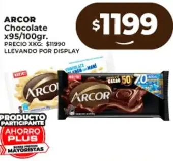 Supermayorista Vital ARCOR Chocolate x 95/100gr oferta