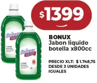 Supermayorista Vital BONUX Jabon liquido botella x 800cc oferta